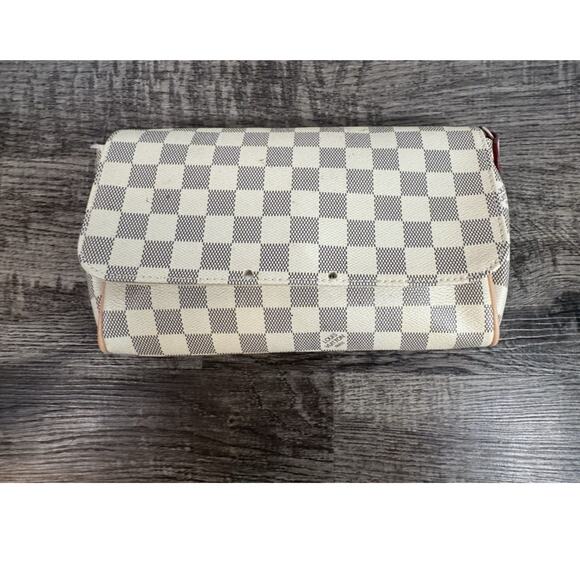 Louis Vuitton Favorite PM Damier Azur Clutch For Repair Or Repurpose Authentic - Picture 13 of 13
